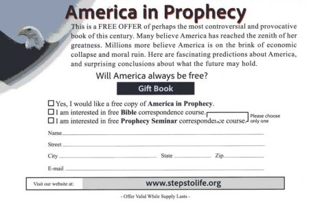 America in Prophecy Card Back