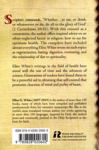 Counsels on Diet Back Cover