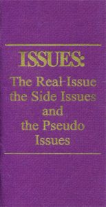 Issues 1: The Real Issues, the Side Issues, and the Pseudo Issues
