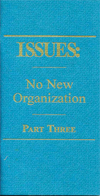 issues 3 no new organization
