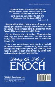 Living the Life of Enoch Back