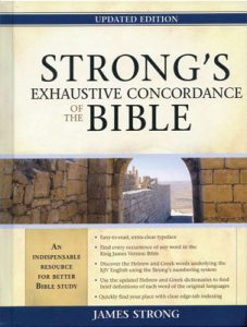 Strong's Concordance book