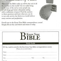 Know your Bible Study Card Back