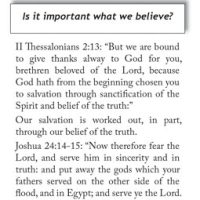 The Importance of Believing the Truth