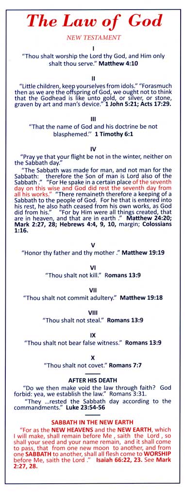 The Law of God - tract