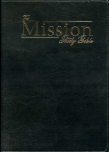 Mission Study Bible Black cover