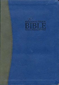 Blue Gray Bible Cover for the Remnant Study Bible