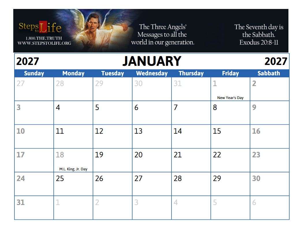Steps to Life Wall Calendar 2027 - Image 2